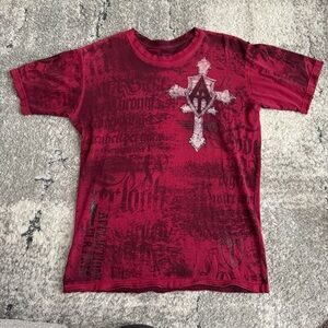 Men’s distressed Affliction size XL shirt